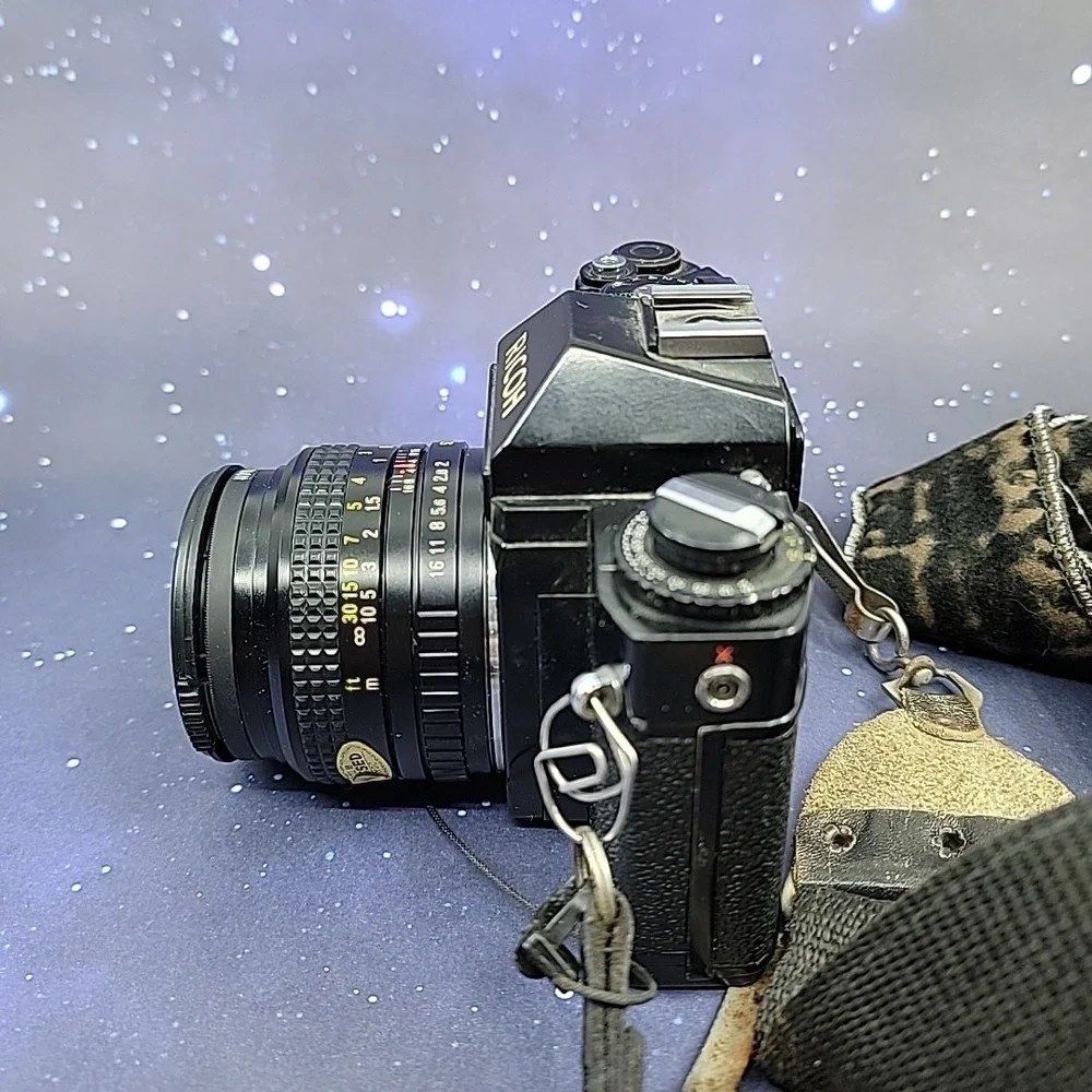 Ricoh XR-2 35mm Film Camera w/ 50mm W/ Additional Lens Untested As-Is
